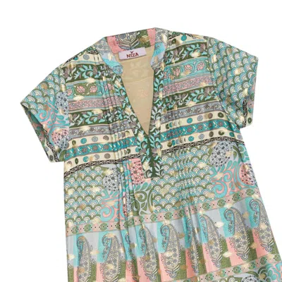 Niza Women's Short Geometric Dress Amalfi