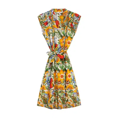 Niza Women's Short Printed Dress Azalea
