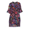 Niza Women's Short Relaxed Pleated Dress