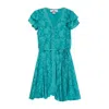 Niza Women's Short Turquoise Blue Dress Flora