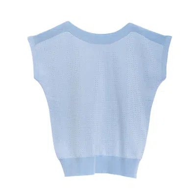 Niza Women's Sky Blue Beaded Sweater Alma