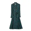 Niza Women's Victoria Midi Blue Dress In Blue