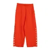 Niza Women's Yellow / Orange Orange Linen Trousers Cannes In Yellow/orange
