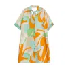 Niza Women's Yellow / Orange Short Shirt Dress Bora In Yellow/orange