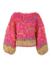 Nizhoni Thora Sweater Hand-knitted In Nude & Neutrals