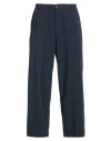 Njb New Job Brand Man Pants Navy Size L Polyester, Viscose, Elastane In Blue
