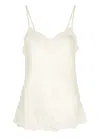 Nk Imode Morgan Lace-trimmed Silk Camisole In Ivory