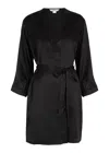 Nk Imode Morgan Silk Robe In Black