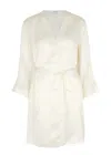 Nk Imode Morgan Silk Robe In Ivory