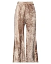 Nkn Nekane Woman Pants Khaki Size L Viscose In Beige