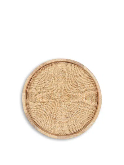Nkuku Akila Mango Wood Tray In Sand