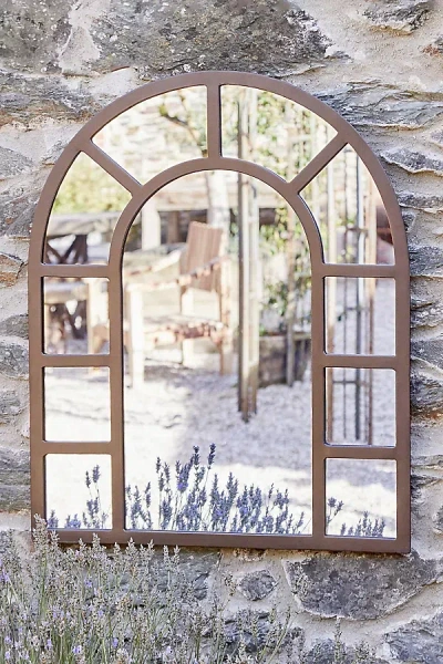 Nkuku Amaga Arched Outdoor Mirror