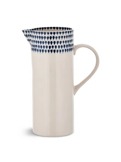 Nkuku Indigo Drop Jug In Blue