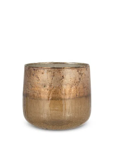 Nkuku Konara Tealight Holder Large In Orange