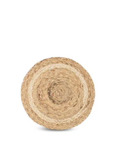 Nkuku Lam Round Tablemats (set Of 4) In Natural