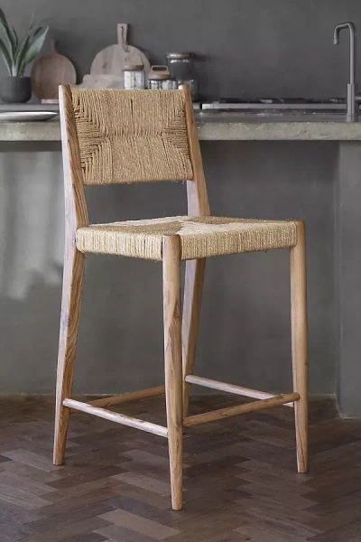 Nkuku Lohanda Acacia & Munja Grass Counter Chair