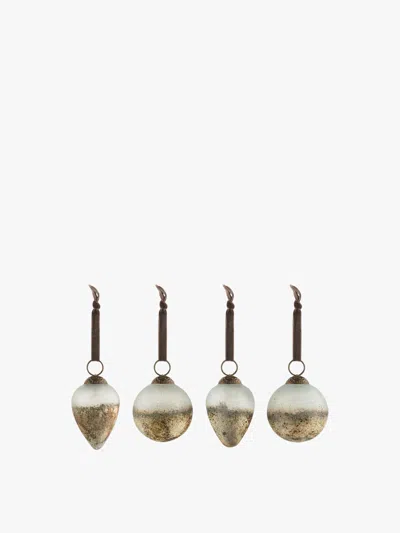 Nkuku Ngolo Baubles (set Of 4)