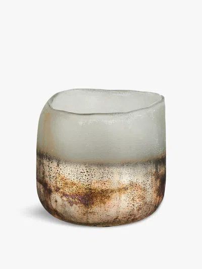 Nkuku Ngolo Small Tealight In Aged Smoke