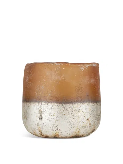 Nkuku Ngolo Tealight Holder Small In Orange