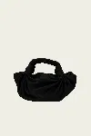 Nla Silk Knot Bag In Black