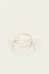 Nla Silk Knot Bag In Ivory