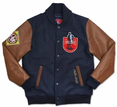 Pre-owned Nlbm Negro Leagues Centennial Varsity Wool Jacket In Blue