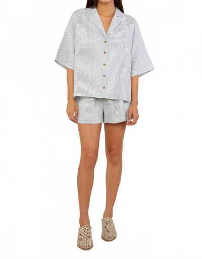 Nlt Kerry Stripe Shorts In Blue White