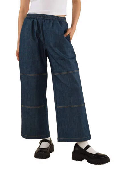 Nlt Pico High Waisted Straight Leg Pants In Blue