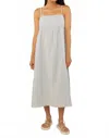 Nlt Shea Dress In Ivory/lt Blue In White
