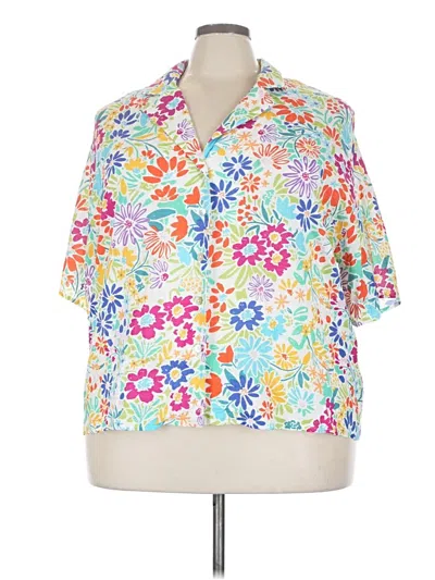 Nlt Short Sleeve Blouse In White