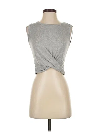 Pre-owned Nlt Sleeveless Top Gray Halter Neckline Tops