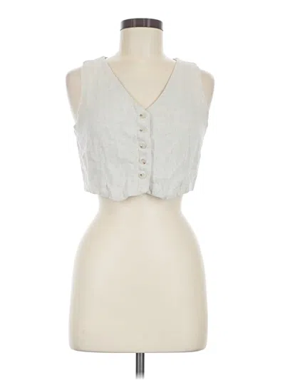 Pre-owned Nlt Vest In Silver