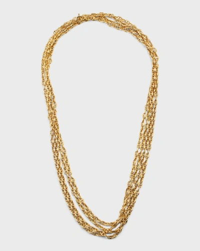 Nm Estate Estate 14k Yellow Gold Anchor Link Chain Necklace, 72.5"l