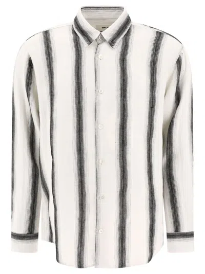Nn07 Nn.07 "quinsy" Shirt In Black Stripe