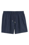 Nn07 1454 Gregor Linen Drawstring Shorts In Multi