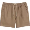 Nn07 Gregor 1454 Relaxed Fit Linen Shorts In Brown