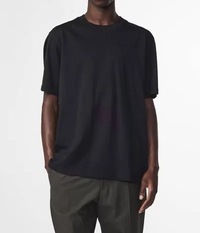 Nn07 Adam Casual Pima Tee In Black