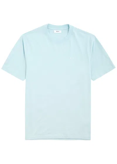 Nn07 Adam 3209 Pima Cotton-jersey T-shirt In Blue