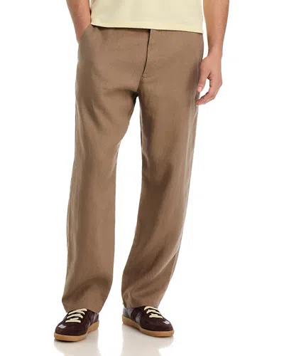 Nn07 Aden 1454 Relaxed Fit Linen Pants In Neutral