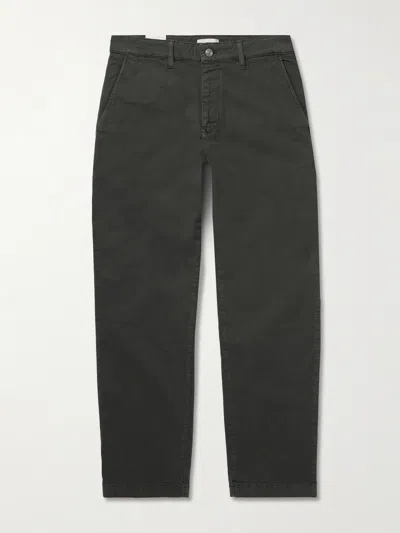 Nn07 Aden 1923 Straight-leg Organic Cotton-blend Twill Trousers In Multi