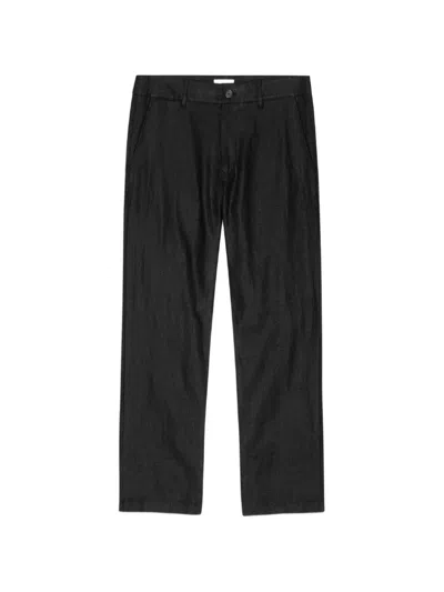 Nn07 Aden 1454 Straight-leg Linen Suit Trousers In Blue