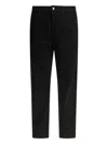 Nn07 Cotton Blue Trousers In Black
