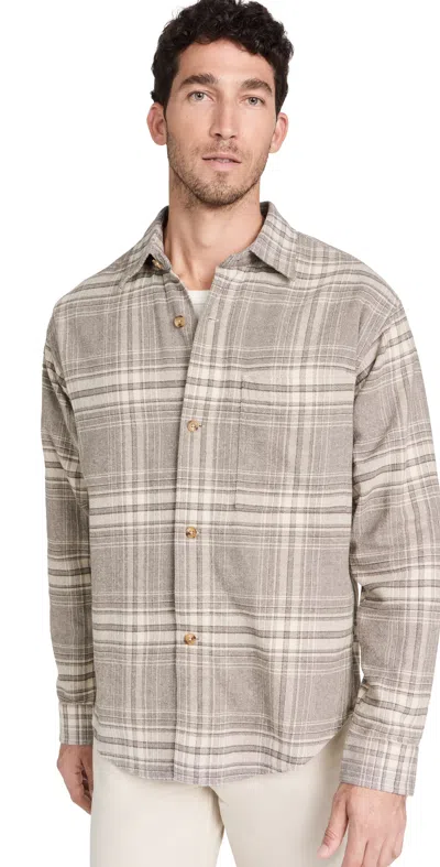 Nn07 Adwin Checked Button-fastening Shirt In Brown