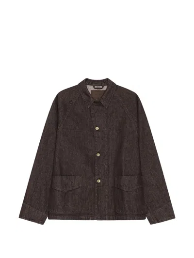 Nn07 Aiko Denim Jacket In Brown