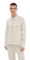 Nn07 Alban 1808 Lenzing™ Ecovero™ And Linen-blend Jacket In Ivory