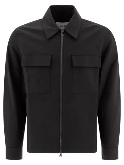 Nn07 Nn.07 "alban" Overshirt In Black