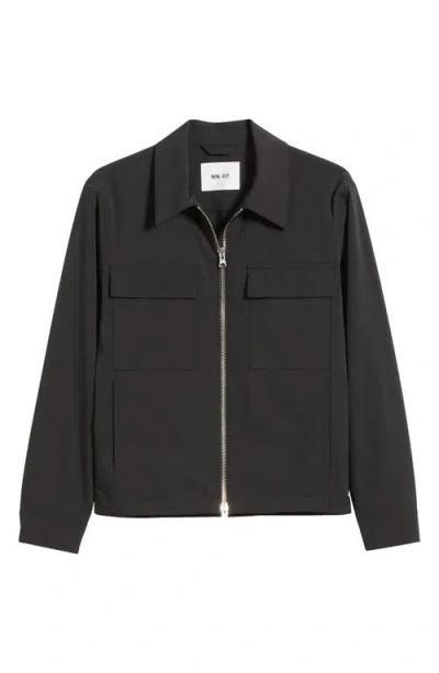 Nn07 Alban Waterproof Jacket In Black