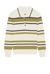 Nn07 Alfie Polo Sweater In Ivory