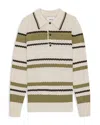 Nn07 Alfie Polo Sweater In Ivory