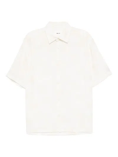 Nn07 All-over Motif Embroidery Shirt In Neutral